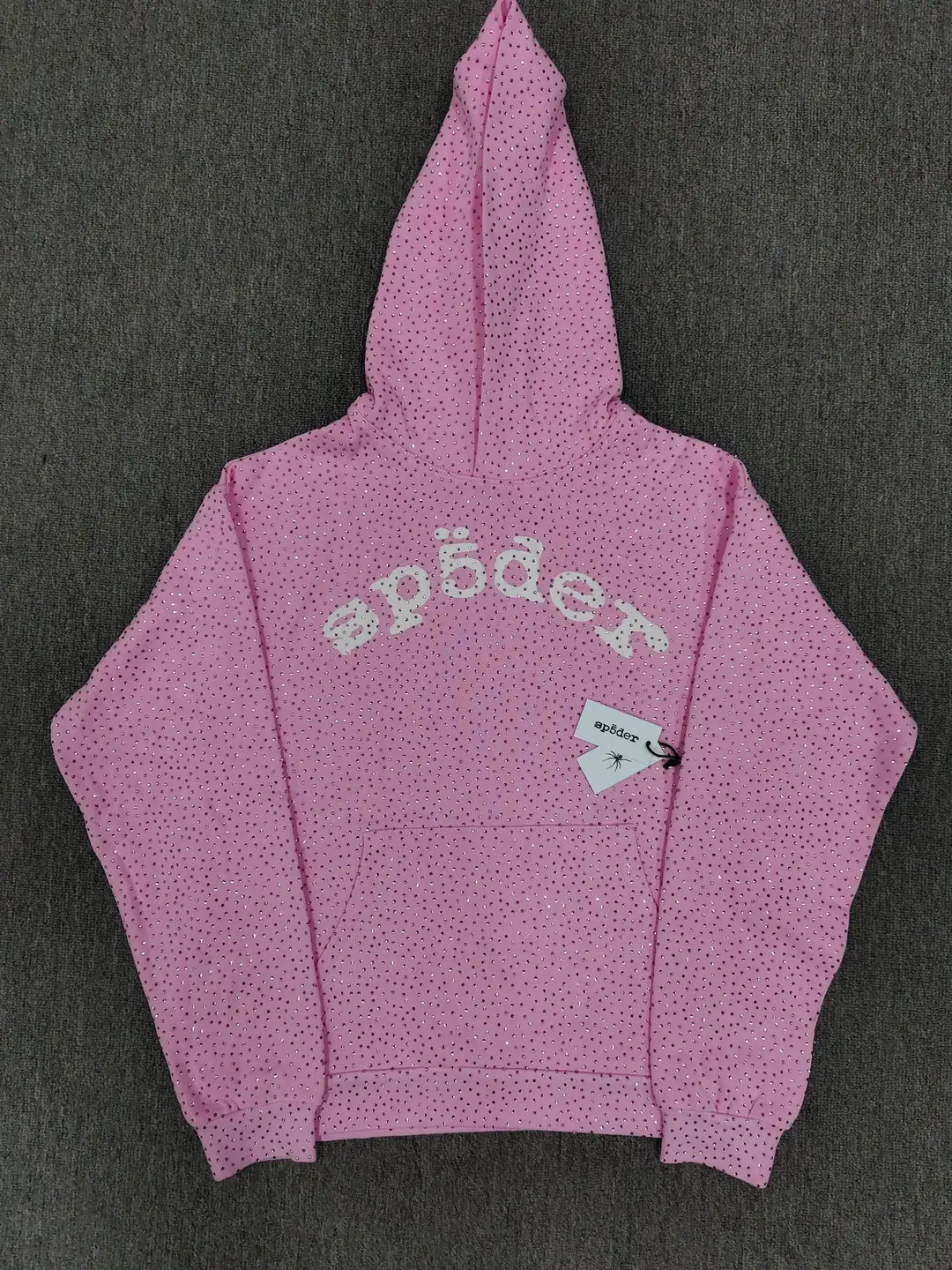 Cross-Border Hot-Selling Hoodie Jacket Hip-Hop Singer's Same Style Trendy Casual Spider Hot Diamond Sp5Der Sweatshirt Ready for Sale