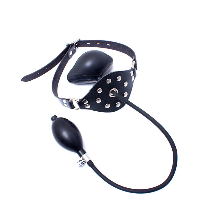 Esle adult sexy latex inflatable large anti-spit plug ball mask flail supplies manufacturers wholesale