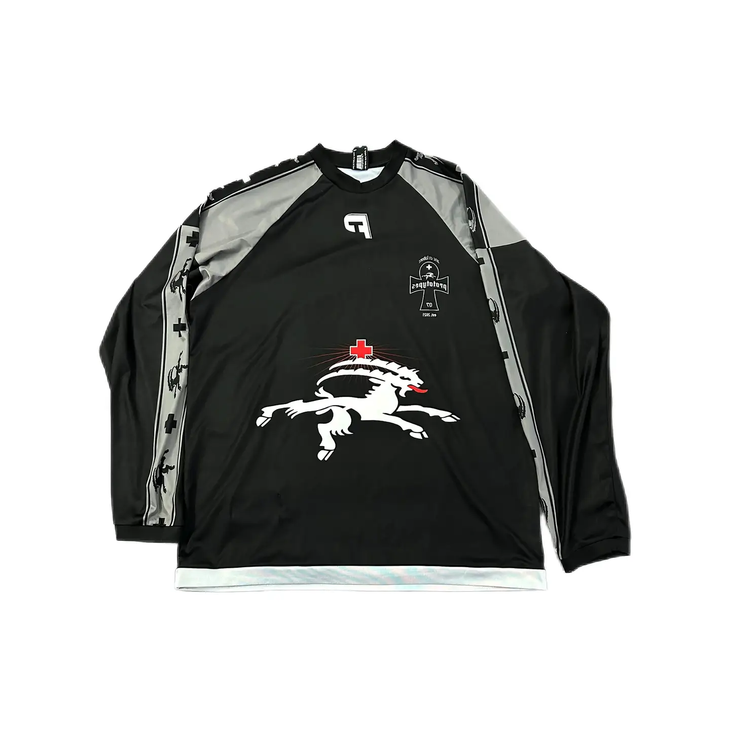 Prototypes 25Ss Opium Yvl Style Reversible Football Jersey Long-Sleeve T-Shirt Ye Style