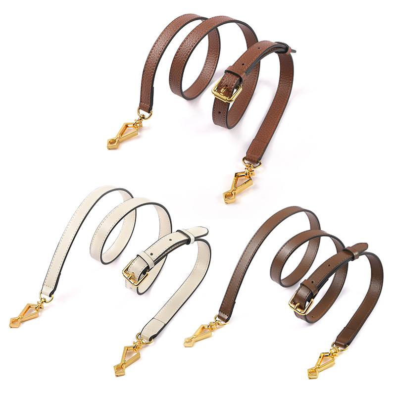 Ma Huangshi MHS-A-12 Denim Litchi Pattern Brown Vintage Saddle Bag Single Buy Replacement Cowhide Shoulder Strap Accessories