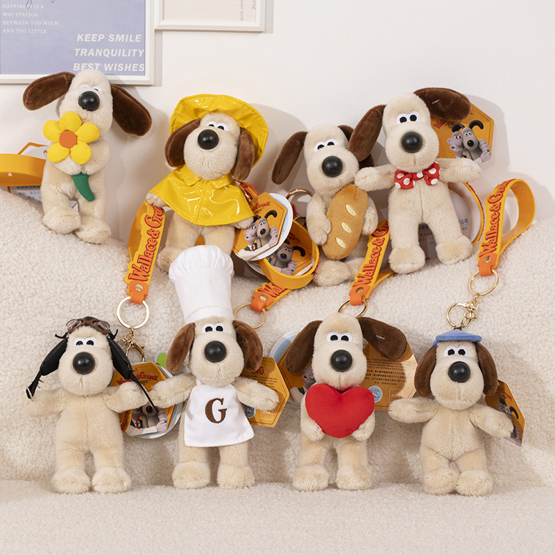 Genuine British Handdog Pilot Plush Toy Dog Dog Doll Wholesale Birthday Gift Key Pendant Doll