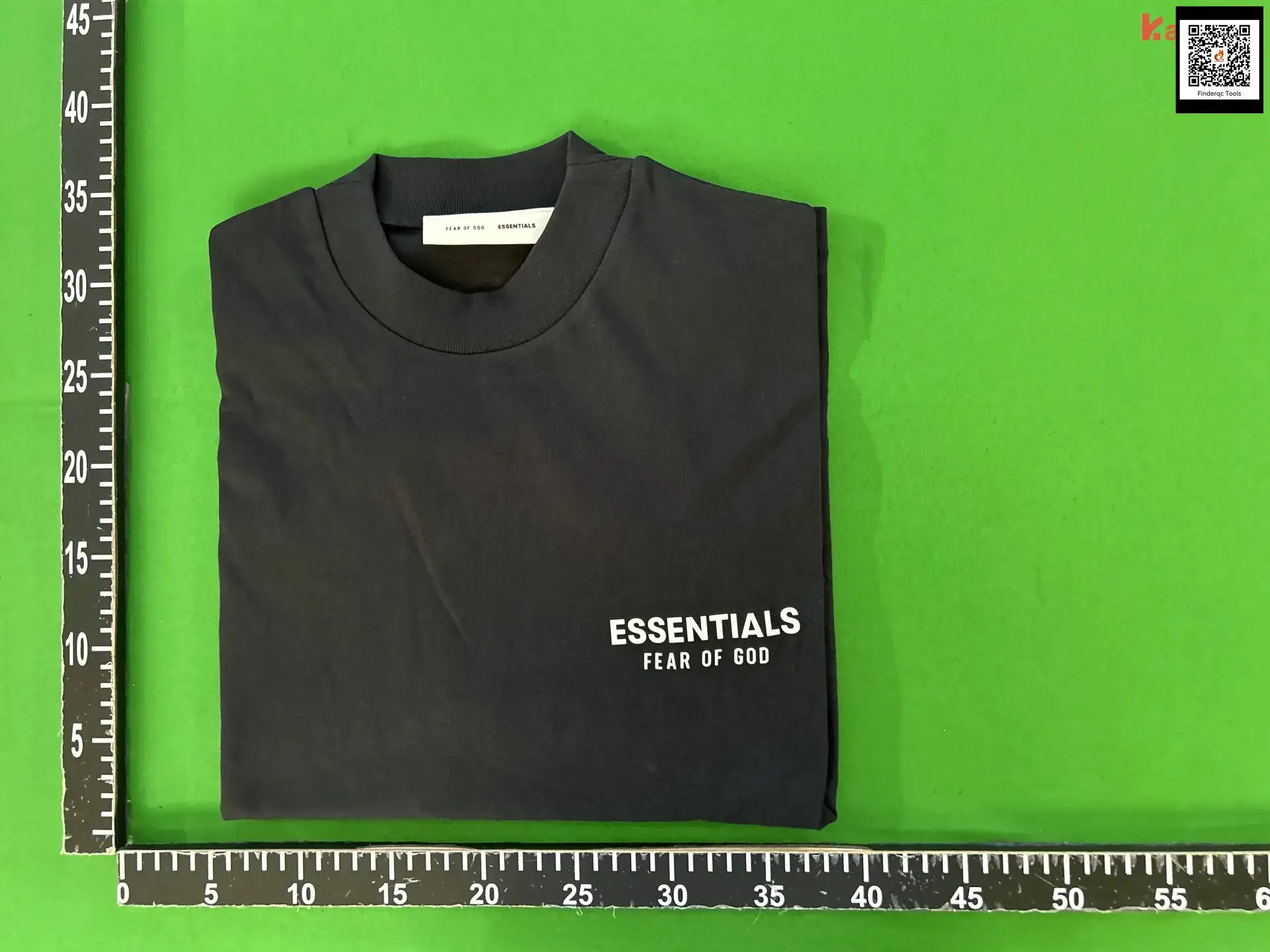 Essentials Fear of God Black Short-Sleeved T-Shirt Dj25