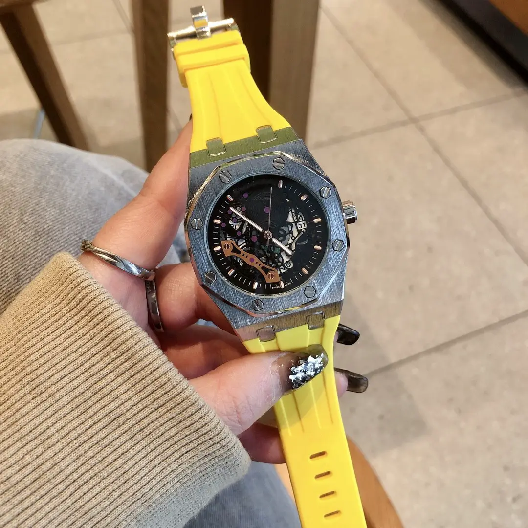 Popular Foreign Trade Independent Station Manufacturer Direct Sales Wholesale Aliexpress Shopee Wish Silicone Quartz Piguet Manufacturer Direct Delivery