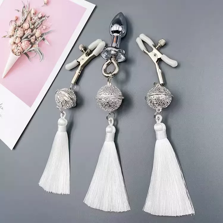 Tassel Palace Bell Nipple Clamps, Erotic Breast Products, Female Wearable Punishment and Teasing Tools, Sm Clamps, Jewelry Accessories