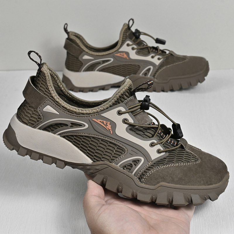 Mesh Shoes for Men, New Summer Style Mesh Low-Top Sports Shoes, Outdoor Leisure Hiking and River Tracing Shoes, Non-Slip Breathable Men's Shoes