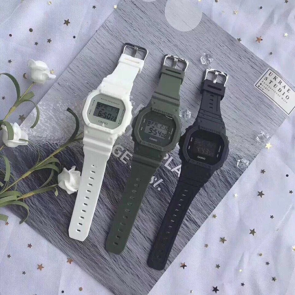 Casio Watch Men's Basic Square Watch Sports Waterproof Student Electronic Watch Women's Fashion Hand-Raising Light Small Square Tide Watch