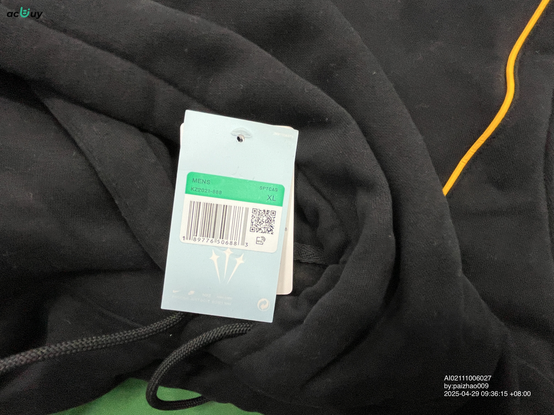 A generation of 2025 spring men's and women's Drake NOCTA series joint fleece-lined hooded casual sweater cotton QC