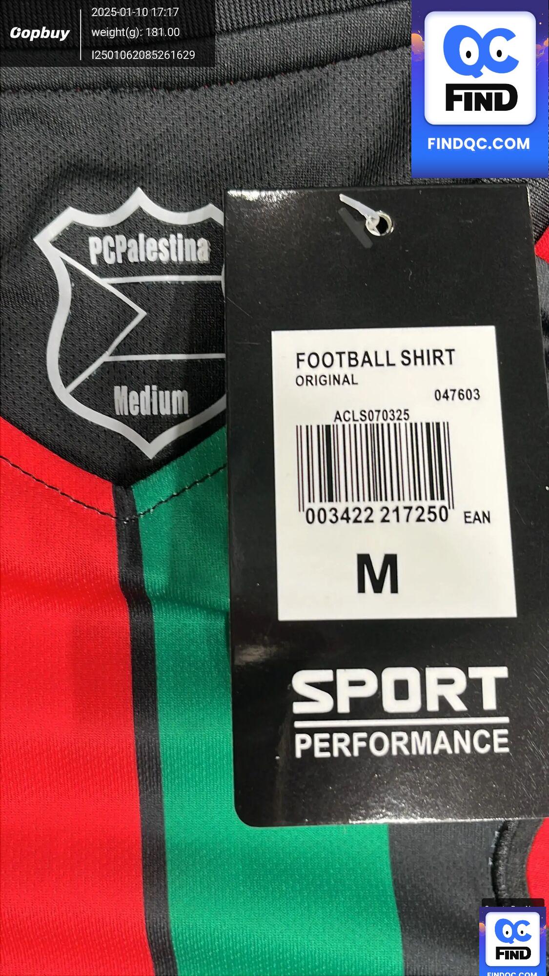 24-25 Palestinian Jersey Palestino Home Away Jersey Shirt Retro Version QC