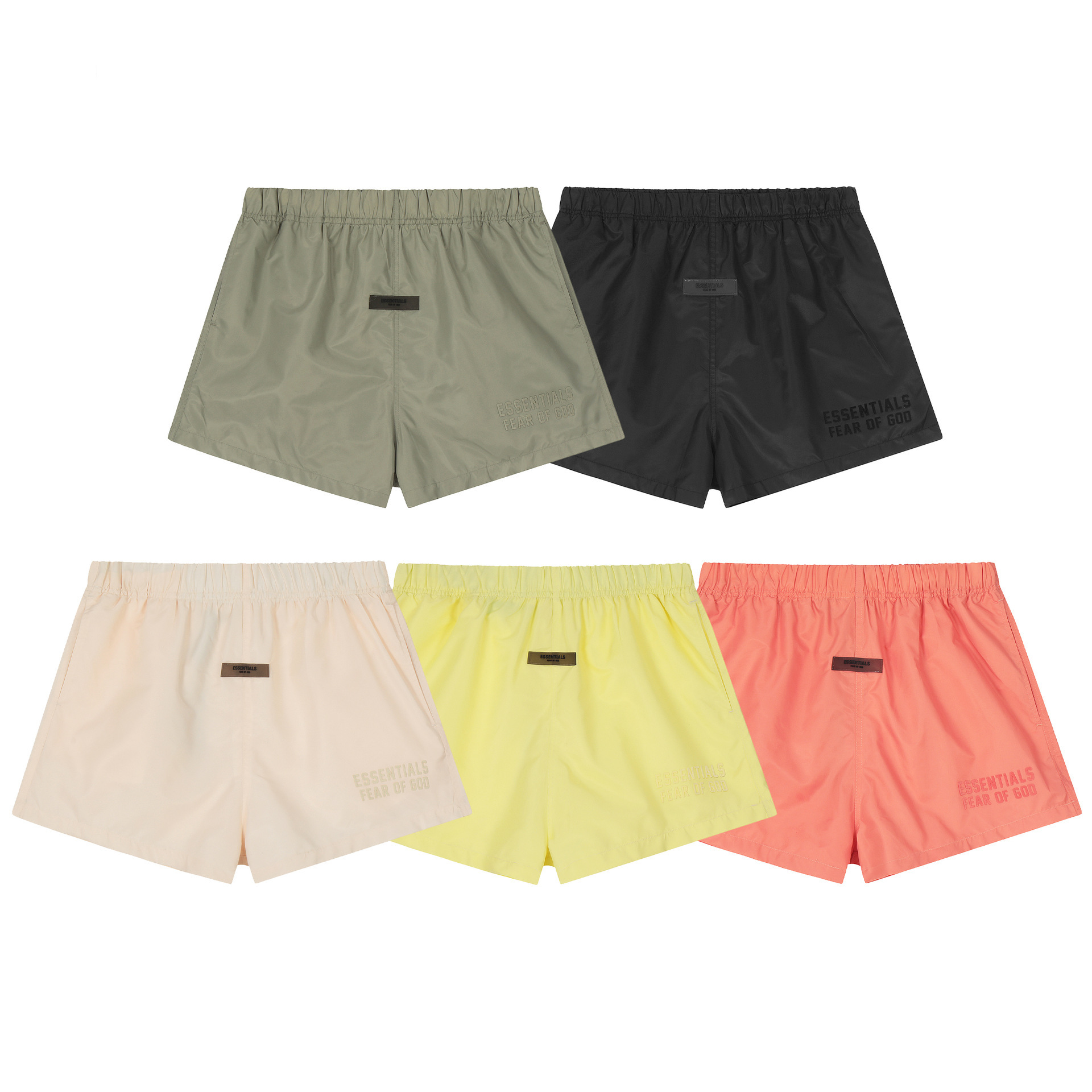 Cross-border Trendy Brand FOG Line ESSENTIALS Casual Sports Quick-drying Nylon Shorts Men's and Women's High Street Three-part Pants