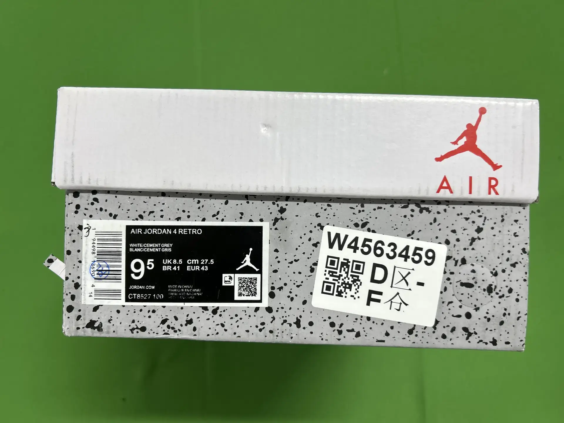 Air Jordan 4 Retro White Cement Grey