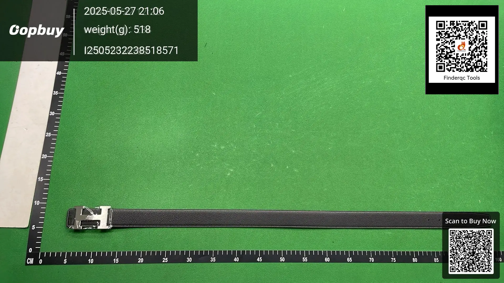 Hermes H Belt Black