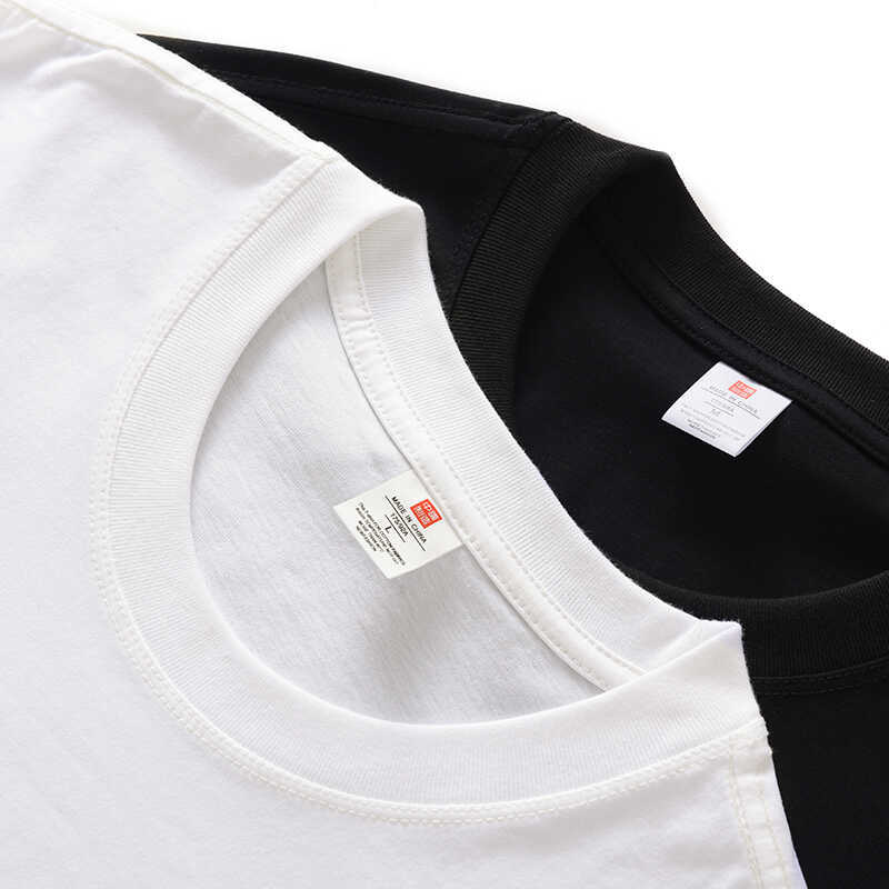 Three-Proof Black Technology 100 Xinjiang Long-Staple Cotton Short-Sleeved Men's and Women's Waterproof, Oil-Proof and Anti-Fouling Loose Slimming Look T-Shirt