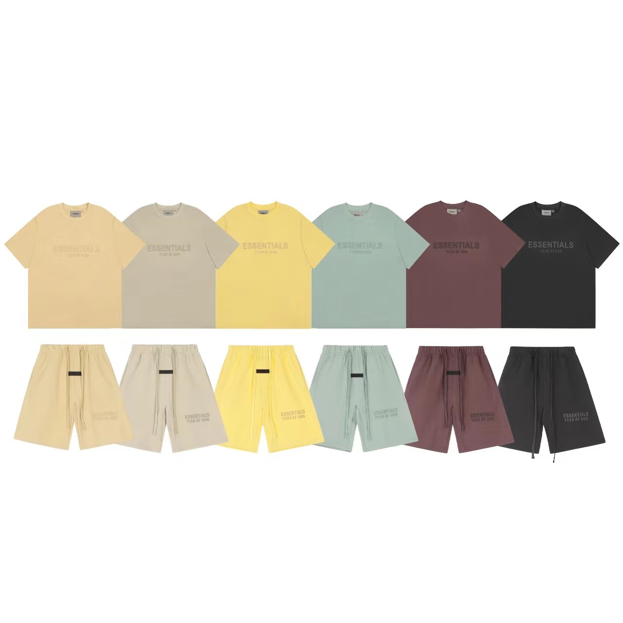 Foreign Trade Fog Factory Wholesale Summer Essentials Short-Sleeved T-Shirt Series for Men and Women