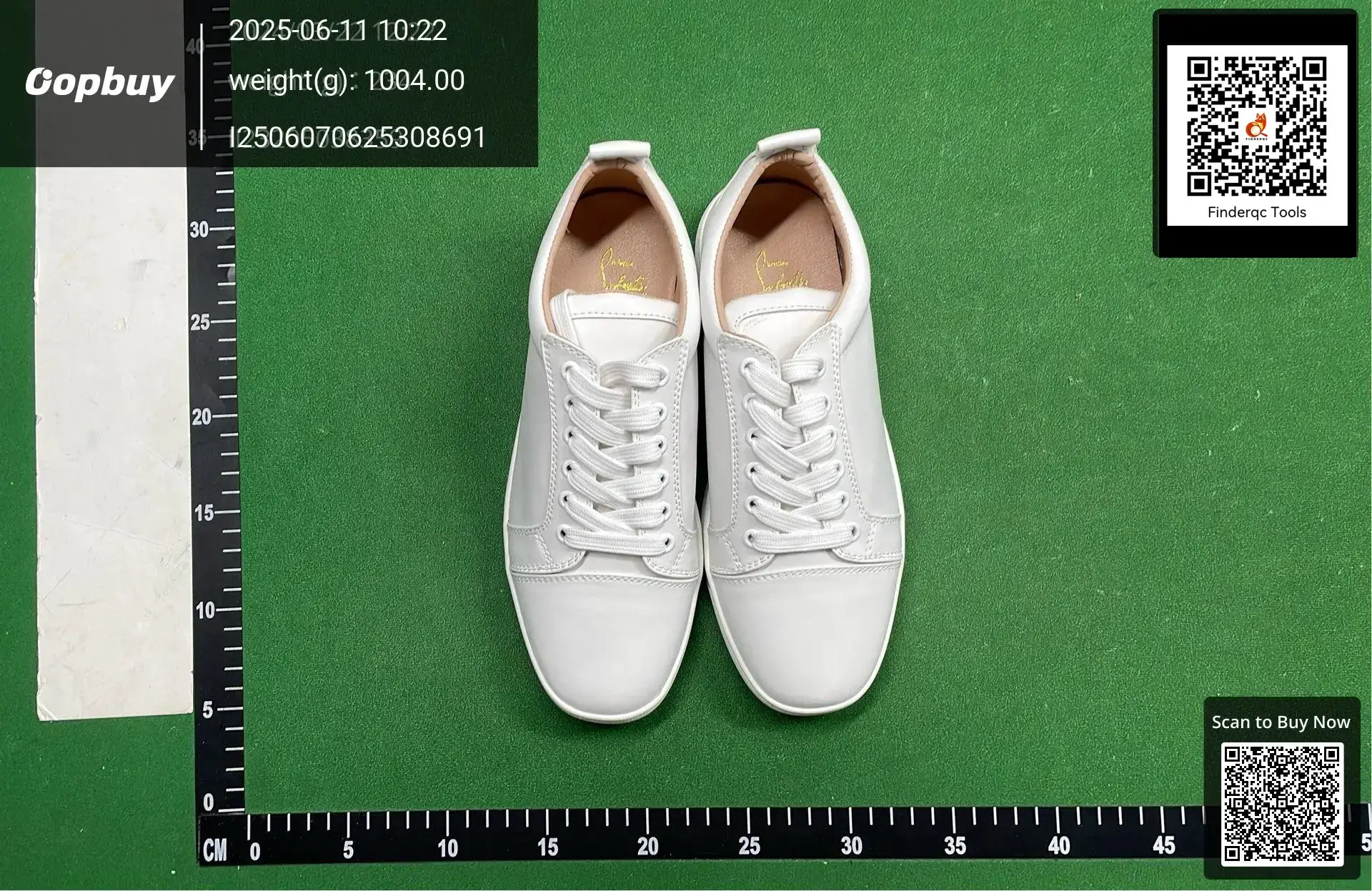 Original Standard Original Box Red-soled Shoes Low-top Leather Shoes Rivet Rhinestone Trendy Men's Non-slip Wear-resistant Lace-up Shoes Casual Breathable