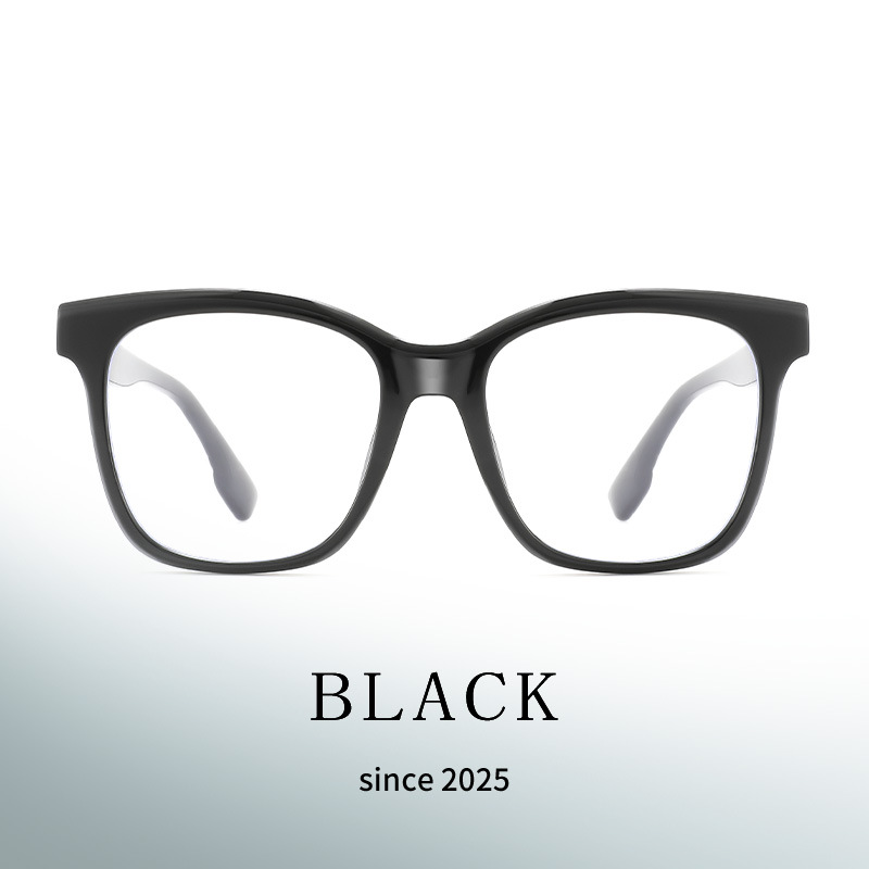 Internet Celebrity Same Style Gm Black Frame Glasses for Women's Face Small 9093 Korean Style tr Transparent Frame Ultra Light Myopia Glasses for Men