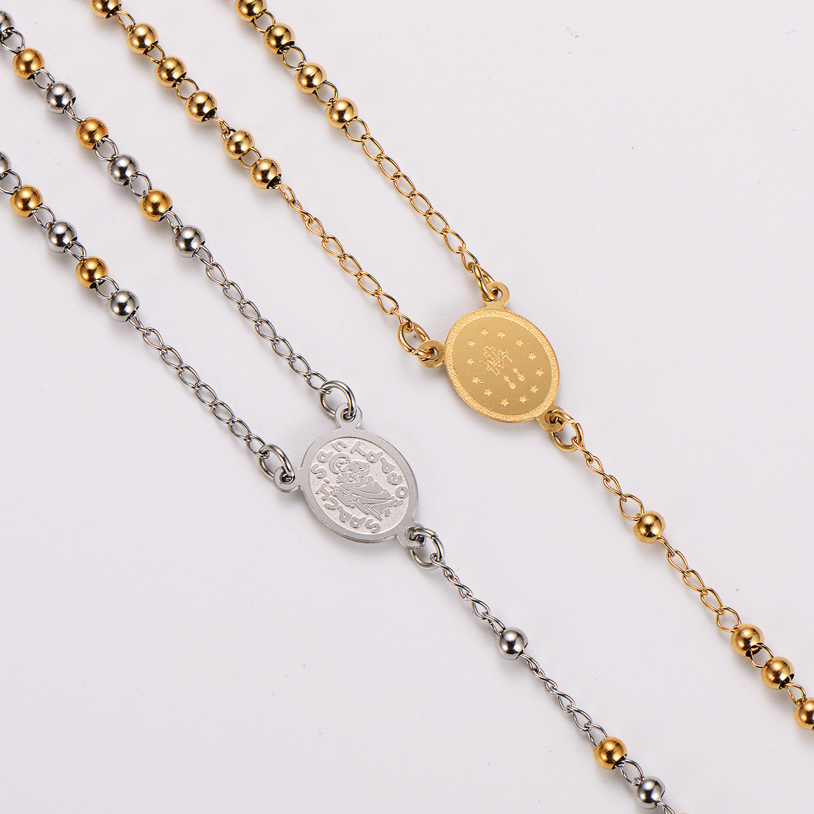 Aml Cross-Border Vintage Style Personality Pendant Stainless Steel Necklace for Women