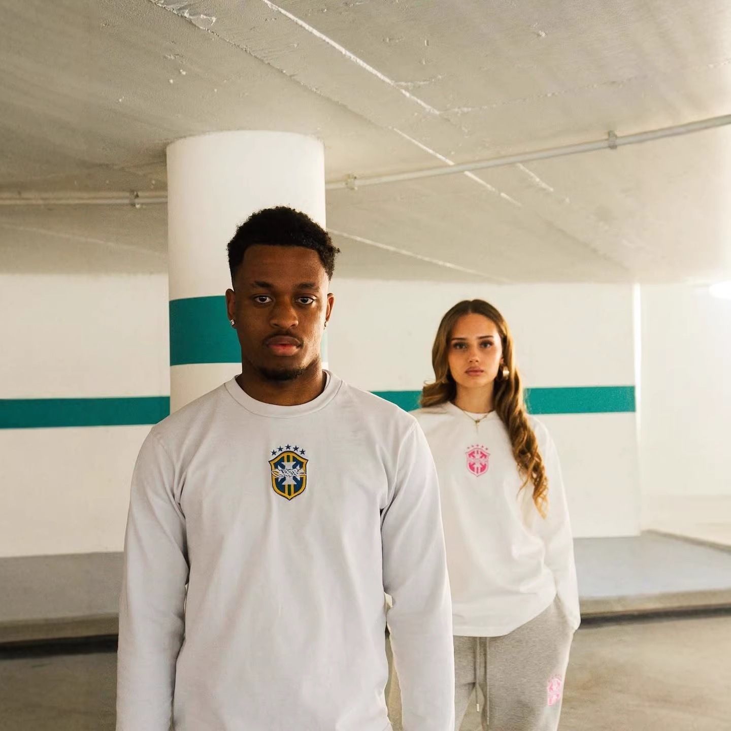 2026 European and American Cross-Border High Street Y2K Printed Loose T-Shirt and Pants Fashion Casual Long-Sleeve Team Logo World Cup Foto QC de 1688 na Qualit.ly