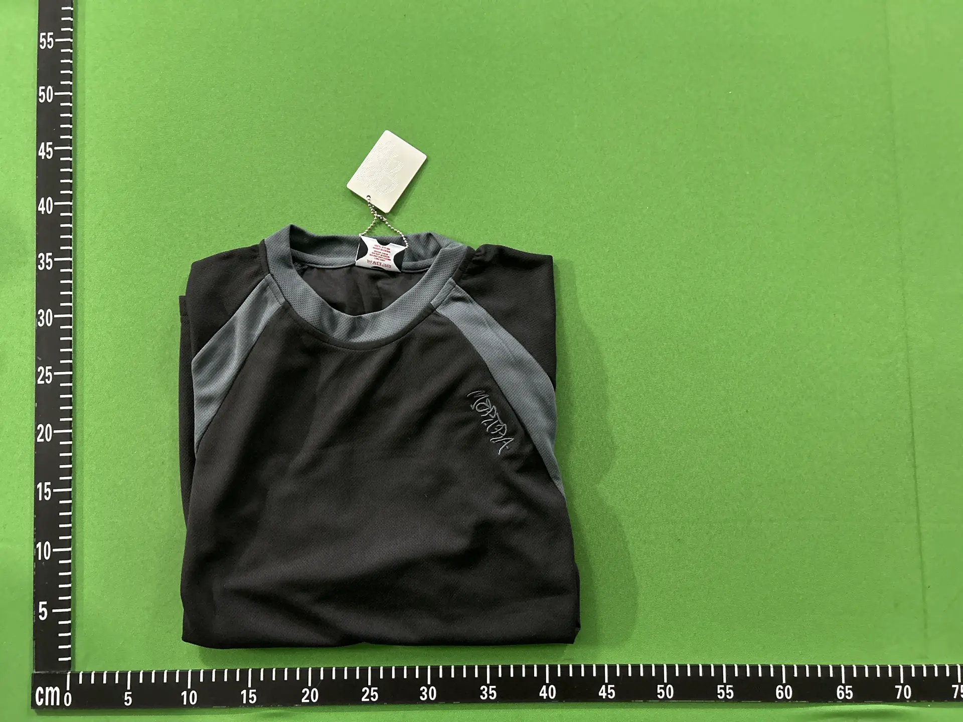 ME black and gray splicing short sleeves