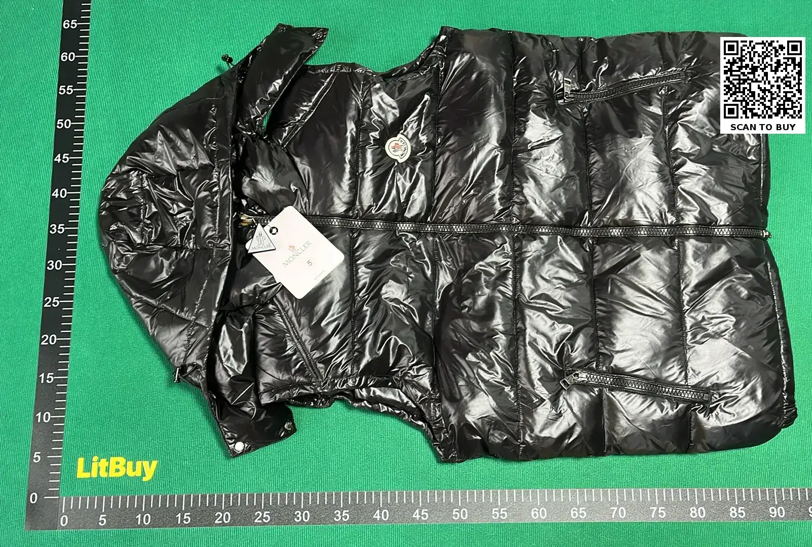 Moncler Black Down Vest