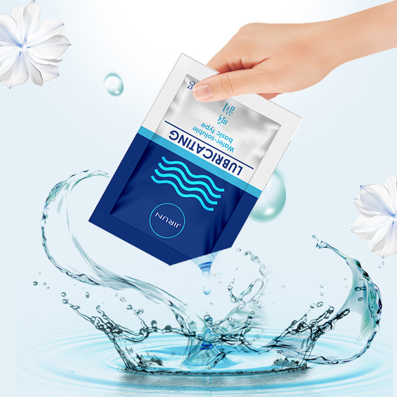 Water-soluble lubricant 8g bag lubricating fluid adult products factory one-piece delivery matching gift bag