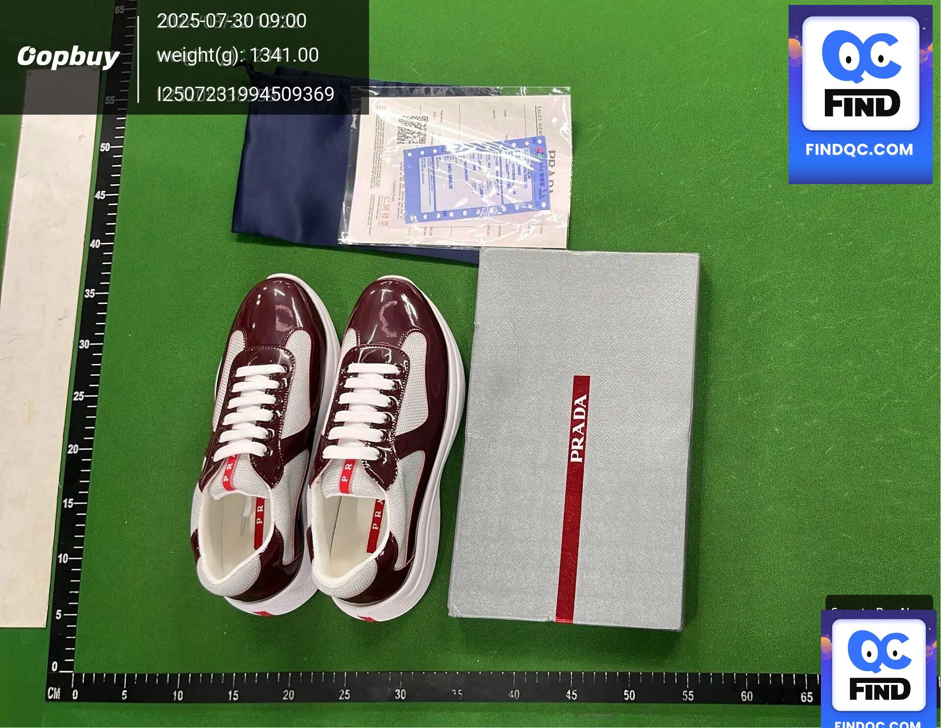 Prada Novo Calb Burgundy QC