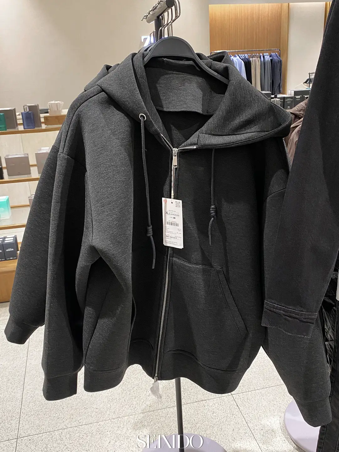 Cabinet 549! Autumn and Winter Men's Loose Air Layer Hooded Sweatshirt 1437380 922 Casual Jacket 1437/380