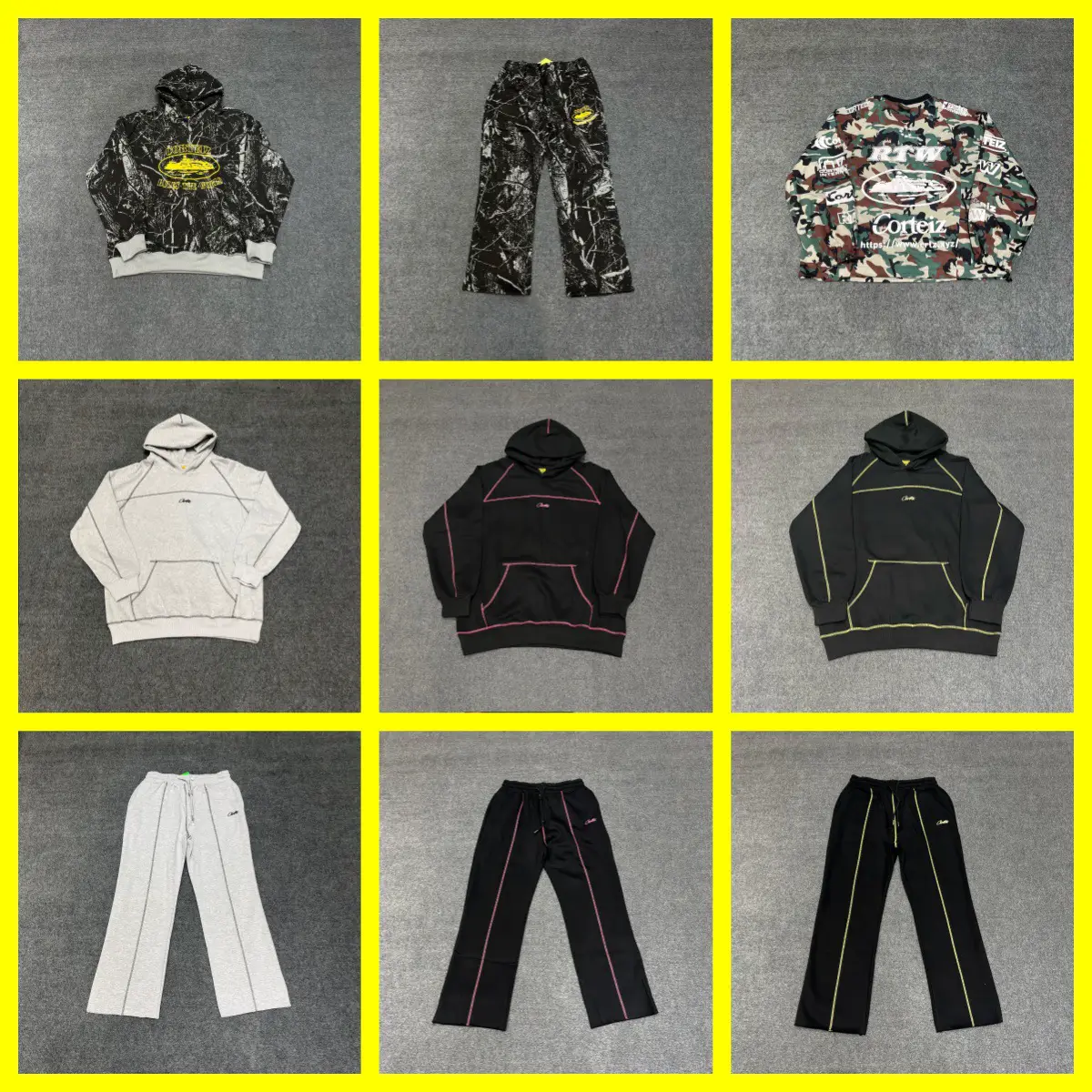 Foreign Trade European and American High Street Fashion Brand Alcatraz Casual Sports Splicing Personalized Sweatshirt Hooded Men and Women Couple Wear