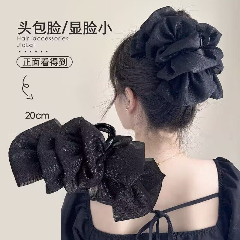 Cloud Big Grab Clip 2024 New Style Back Head Elegant Bubble Hairpin Oversized Wave Point Shark Clip Hair Disc Headwear