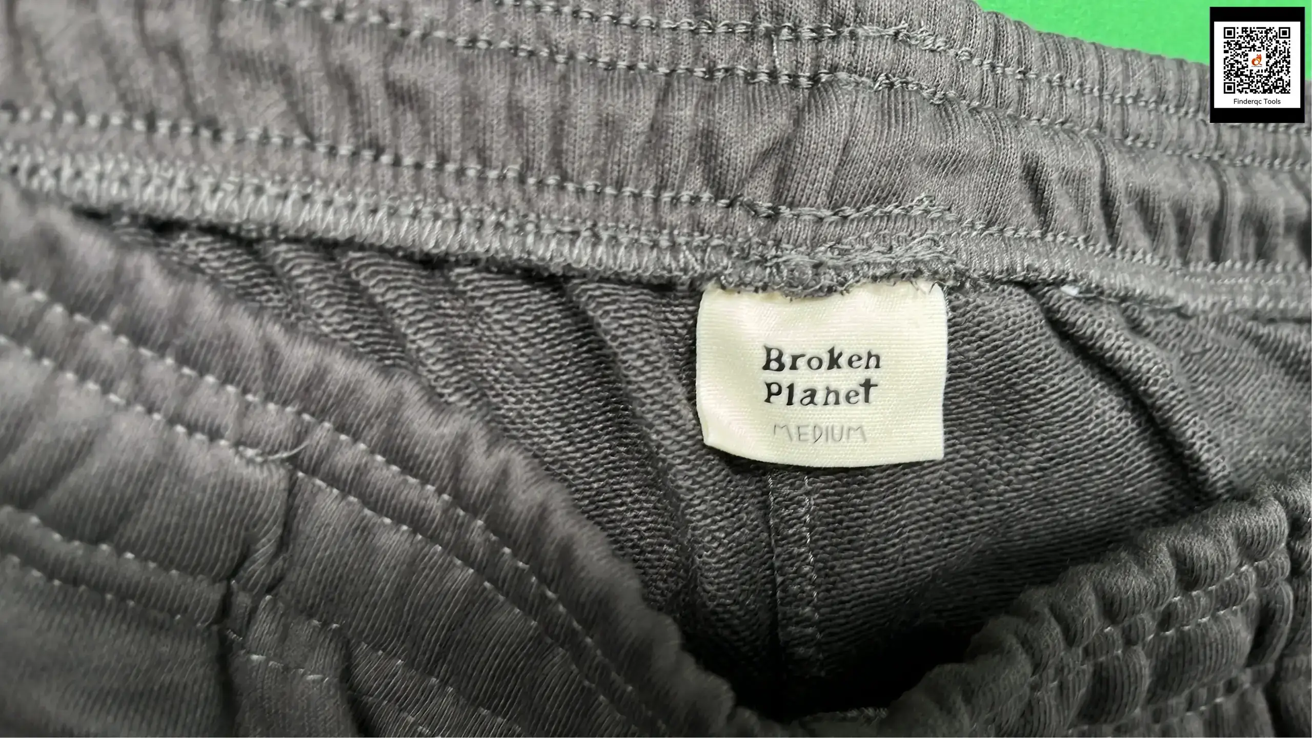 BROKEN PLANET Grey Fleece Lined Sweatpants