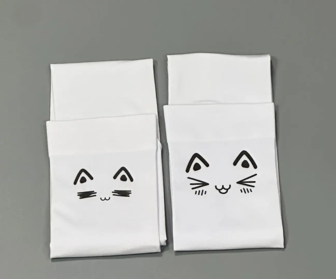 Summer Subculture Sweet and Cute Emoji Print Sun Protection Stockings Thin Over-The-Knee Socks Versatile Soft Girl Long Socks