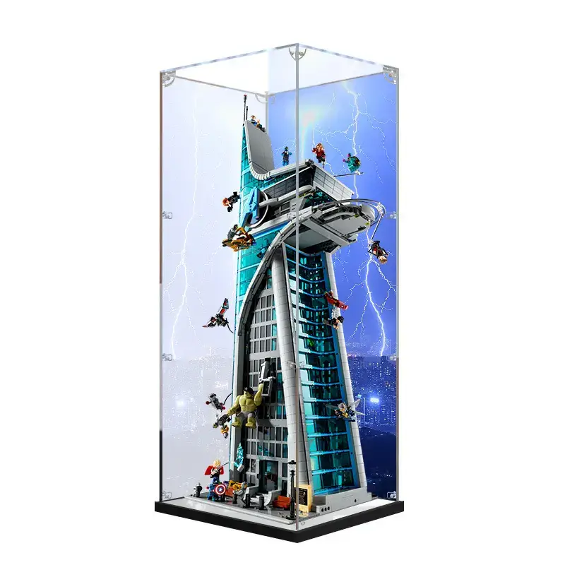 Suitable for Lego 76269 Avengers building model acrylic display box hand-made storage dust cover