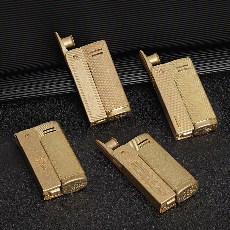 IMCO Aiku Kerosene Lighter Original Copper Knurling from Austria Vintage Retro Pure Copper Brass 6800 Knurling