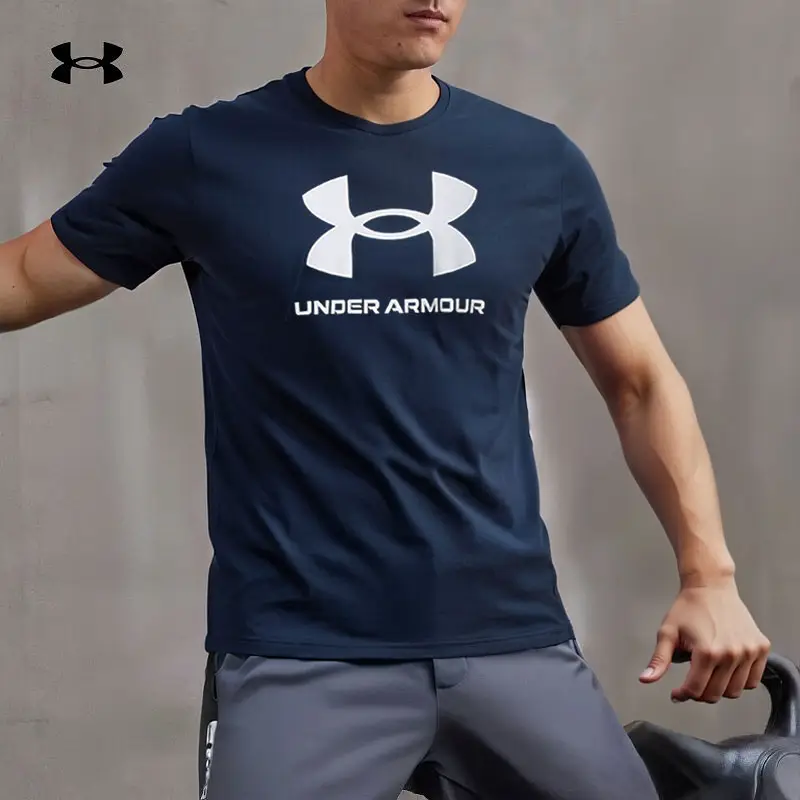 Under Armor Official Short-Sleeved Men's Summer New arrival Running Fitness Training Sports Half-Sleeved Round Neck Casual Breathable T-Shirt