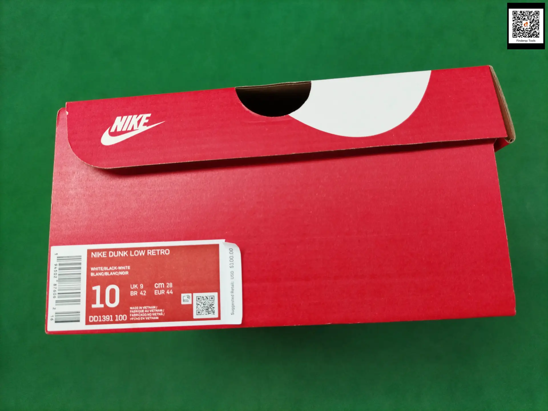 Nike Dunk Low Retro White/Black-White
