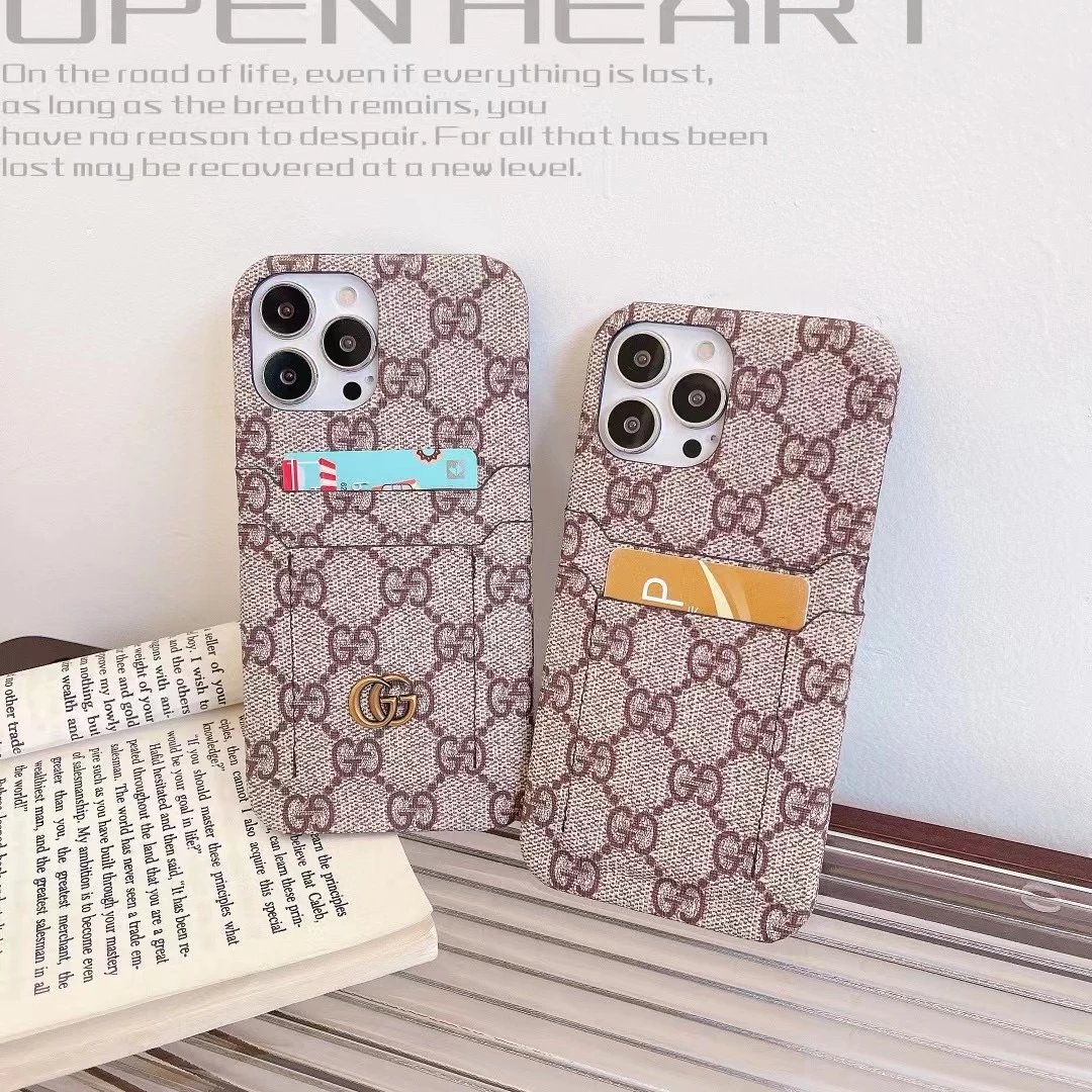Gucci GG Monogram Phone Case with Card Holder