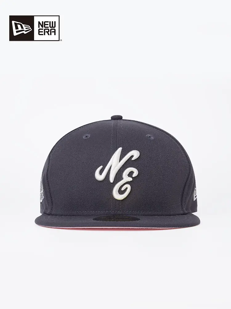 Newera 2025 Spring/Summer New arrival Sakura Series letter Flat Brim Baseball Cap Hard Top Full Seal 5950