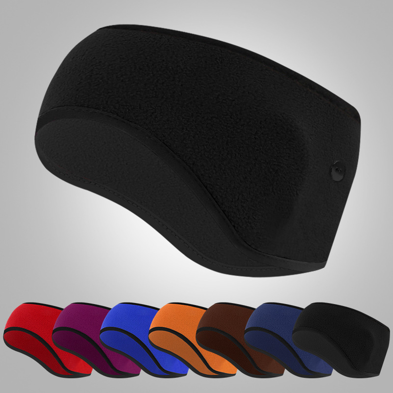 Amazon Fleece Warm Ear Belt Outdoor Sports Thickened Wide-Brim Headband Autumn and Winter Cycling Windproof and Coldproof Earmuffs