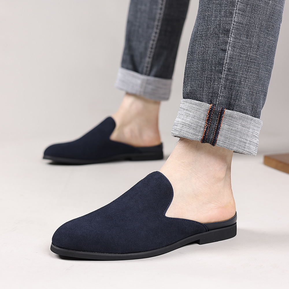 New Men's Large Size Casual Shoes, Everyday Casual Slip-Ons, Men's Suede Slip-On Breathable Shoes, Cross-Border Size 48