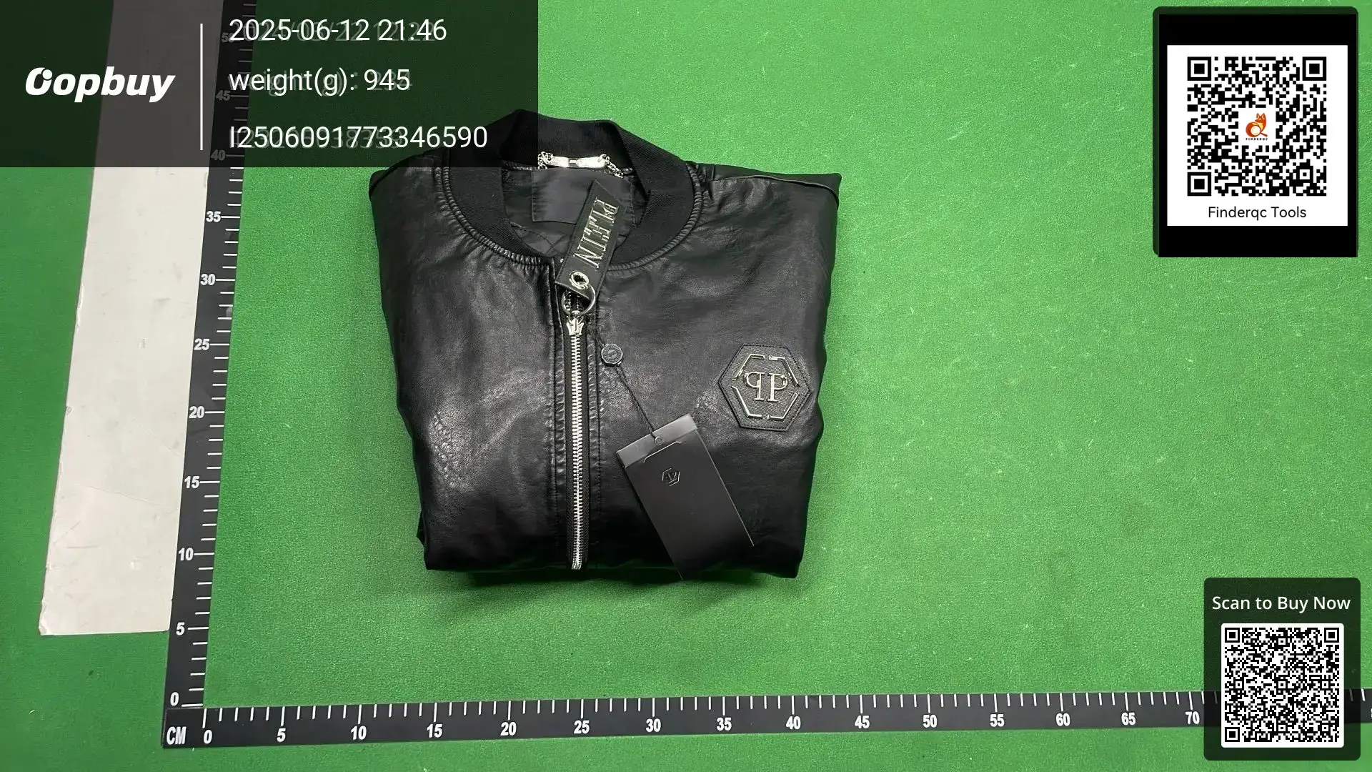 Fashion brand Philip Pulan autumn and winter new men's stand collar zipper embossed leather coat fashion brand PP cotton men's coat