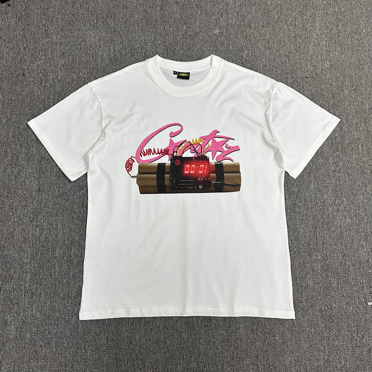 Corteiz Series Bomb Print Short-Sleeved Street Style High Street European and American Style Casual Hip-Hop Half-Sleeved Tops for Men and Women