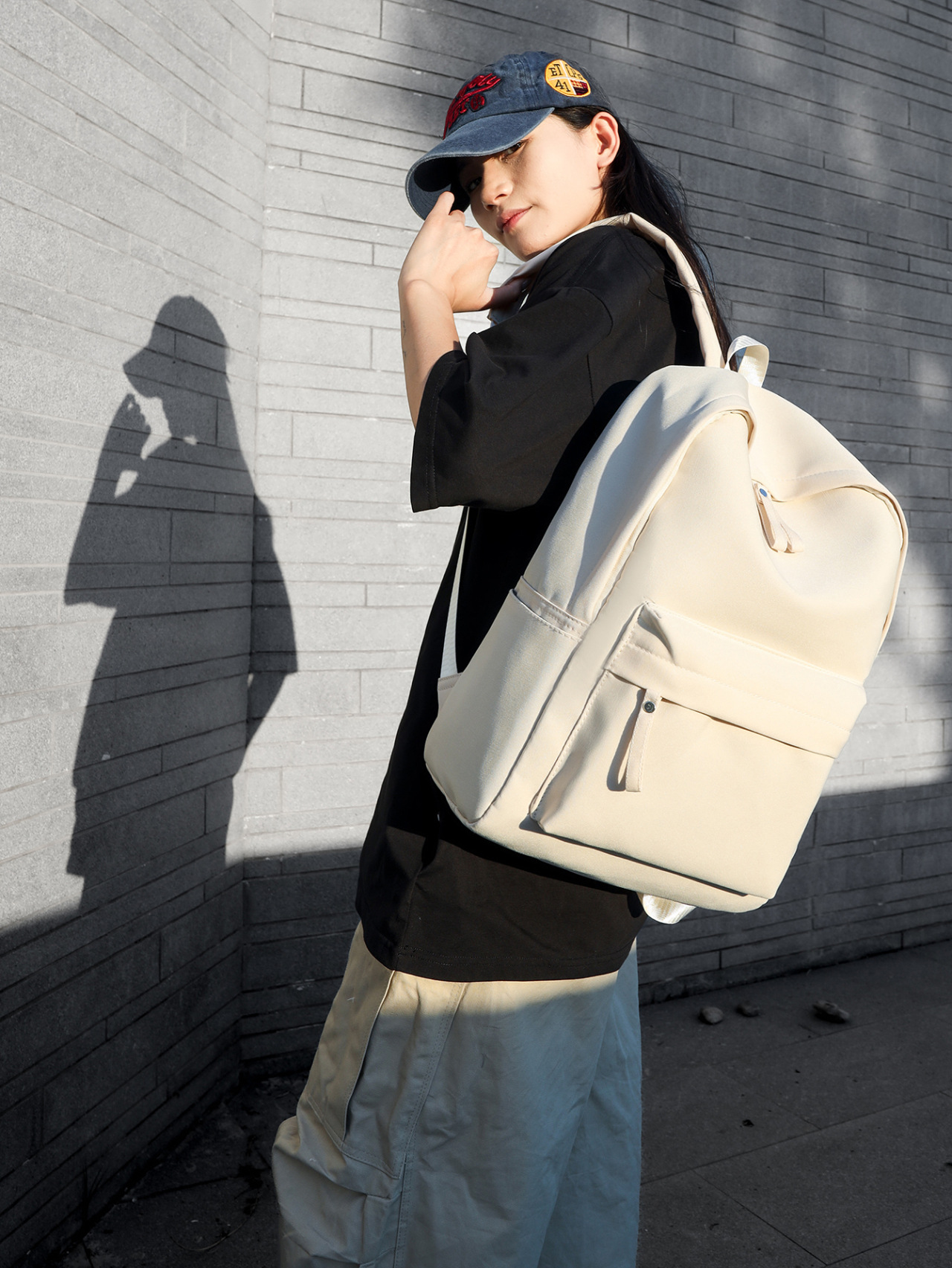 2025 New Harajuku Japanese Style Large-Capacity College-Style Backpack for Men and Women, Casual and Aesthetic Couple Style Student School Bag