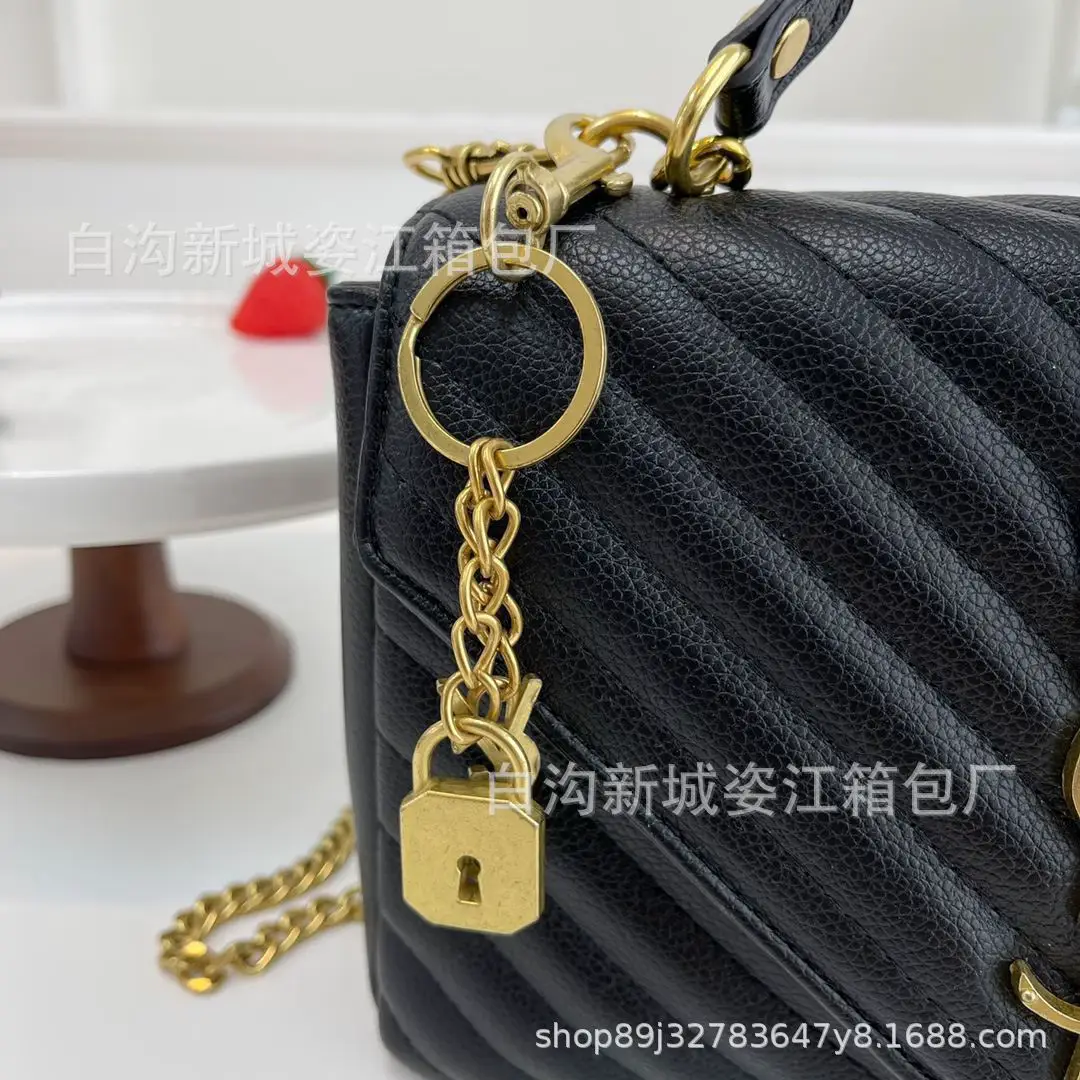 Classic SL Envelope Embossed Bag Chain Rhomboid 2024 New Arrival One-Shoulder Postman All-Match Large Capacity Crossbody Bag