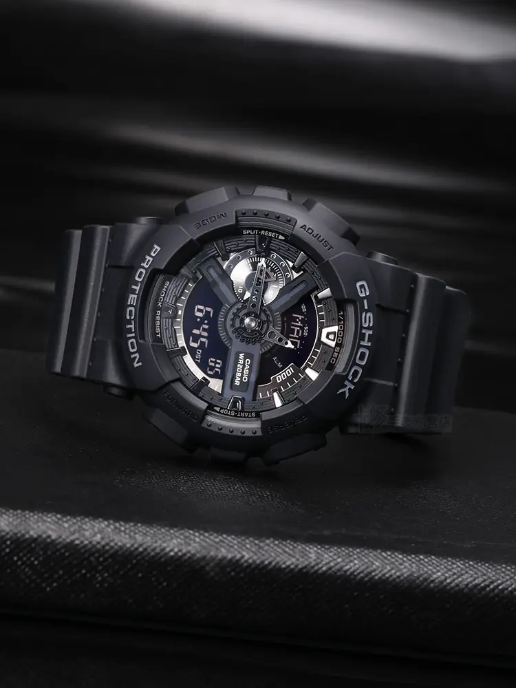Casio Black Warrior Watch Men Gshock Black Gold Ga110 Sports Student Waterproof Casio Heart of Darkness