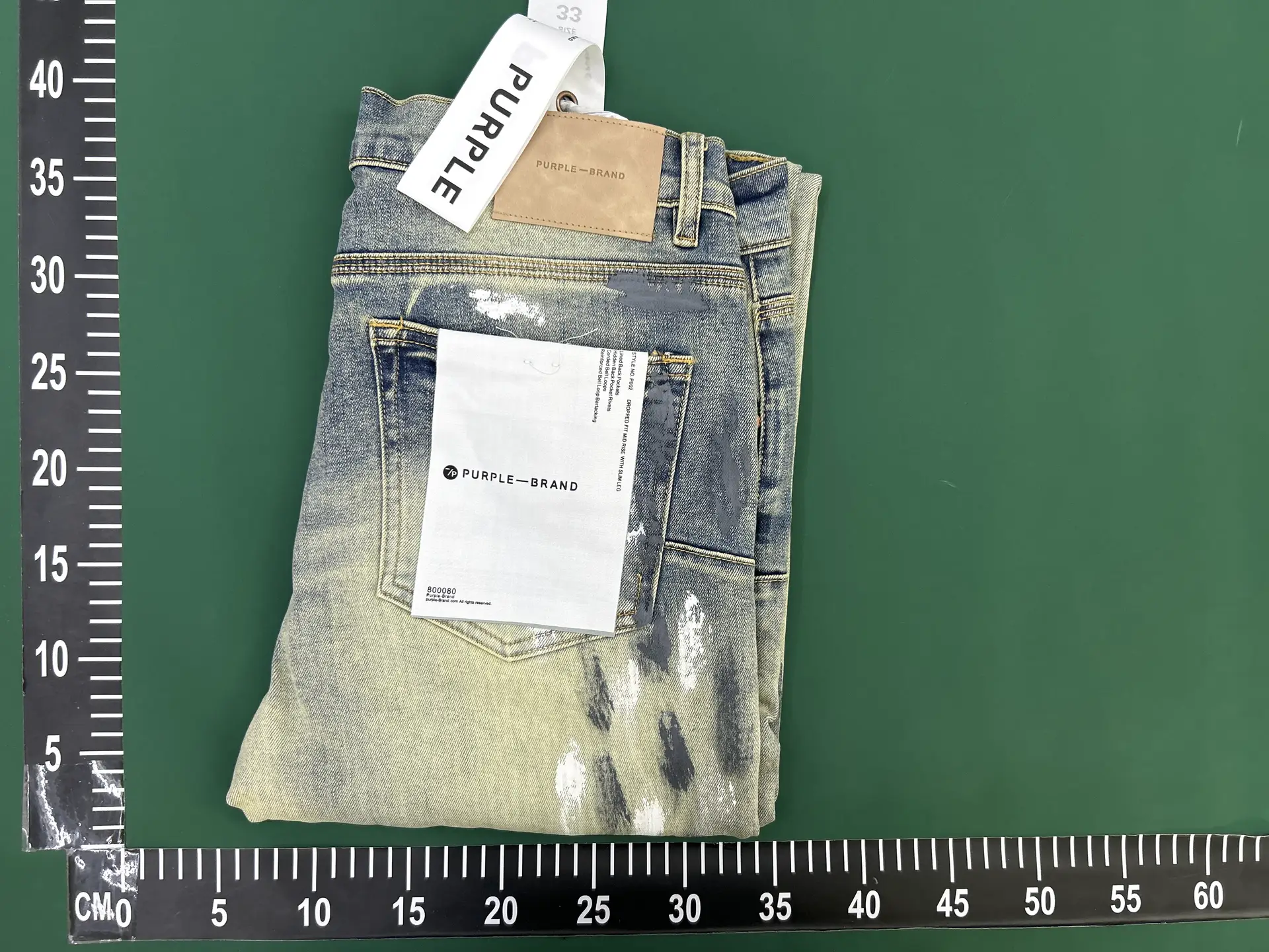 Pur Jeans Pants Torn Jeans American High Street Ripped Splash Jeans