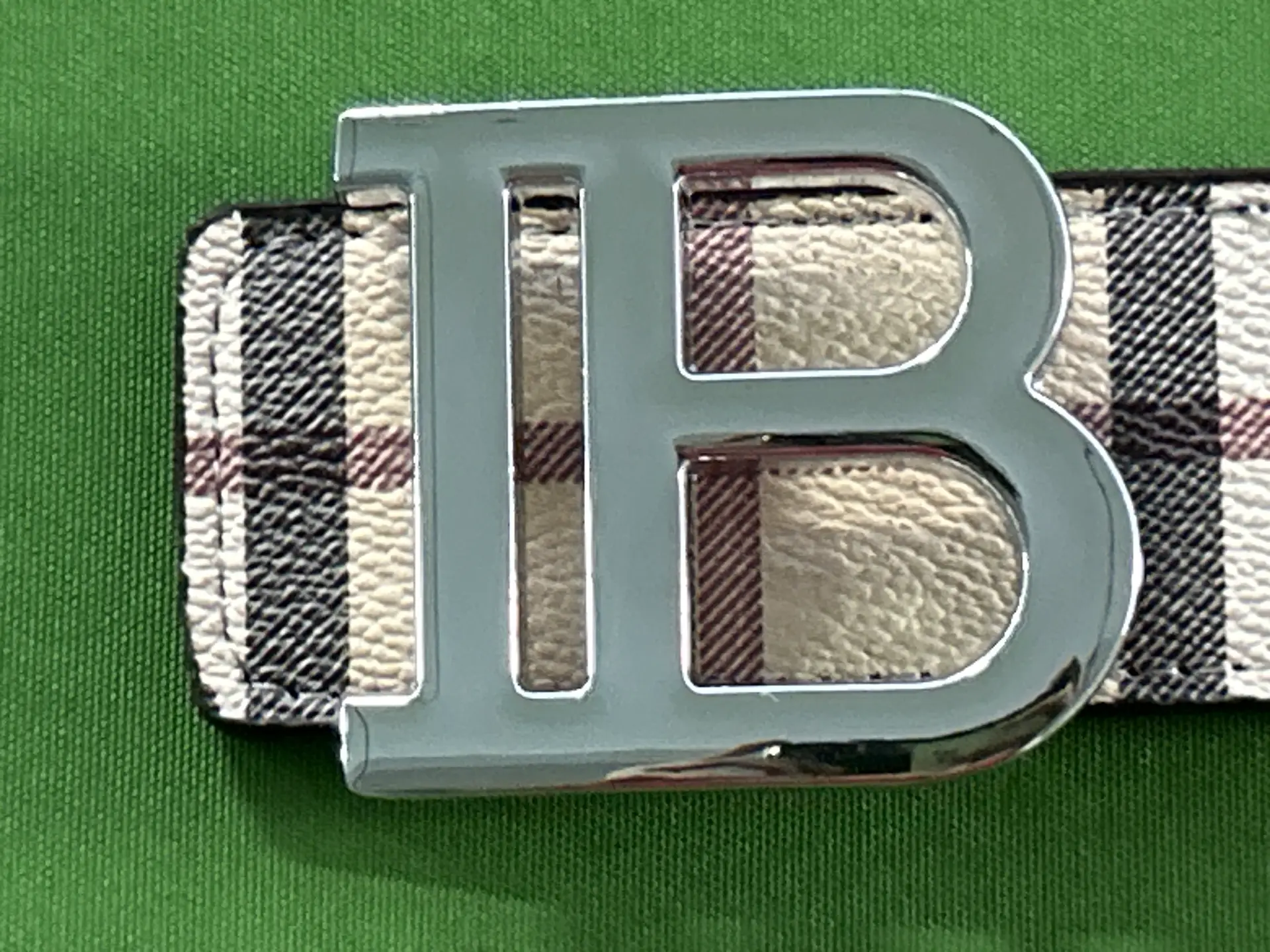 Burberry Haymarket Check Belt