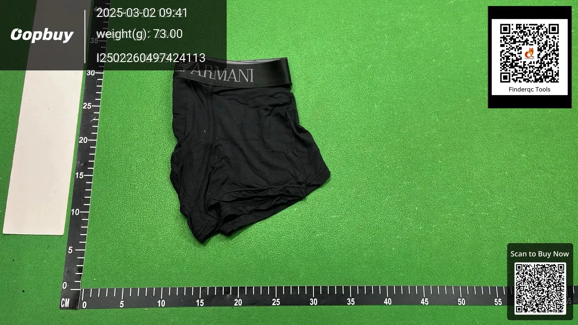 Armani Men's Underwear Black Cotton Boxer Briefs