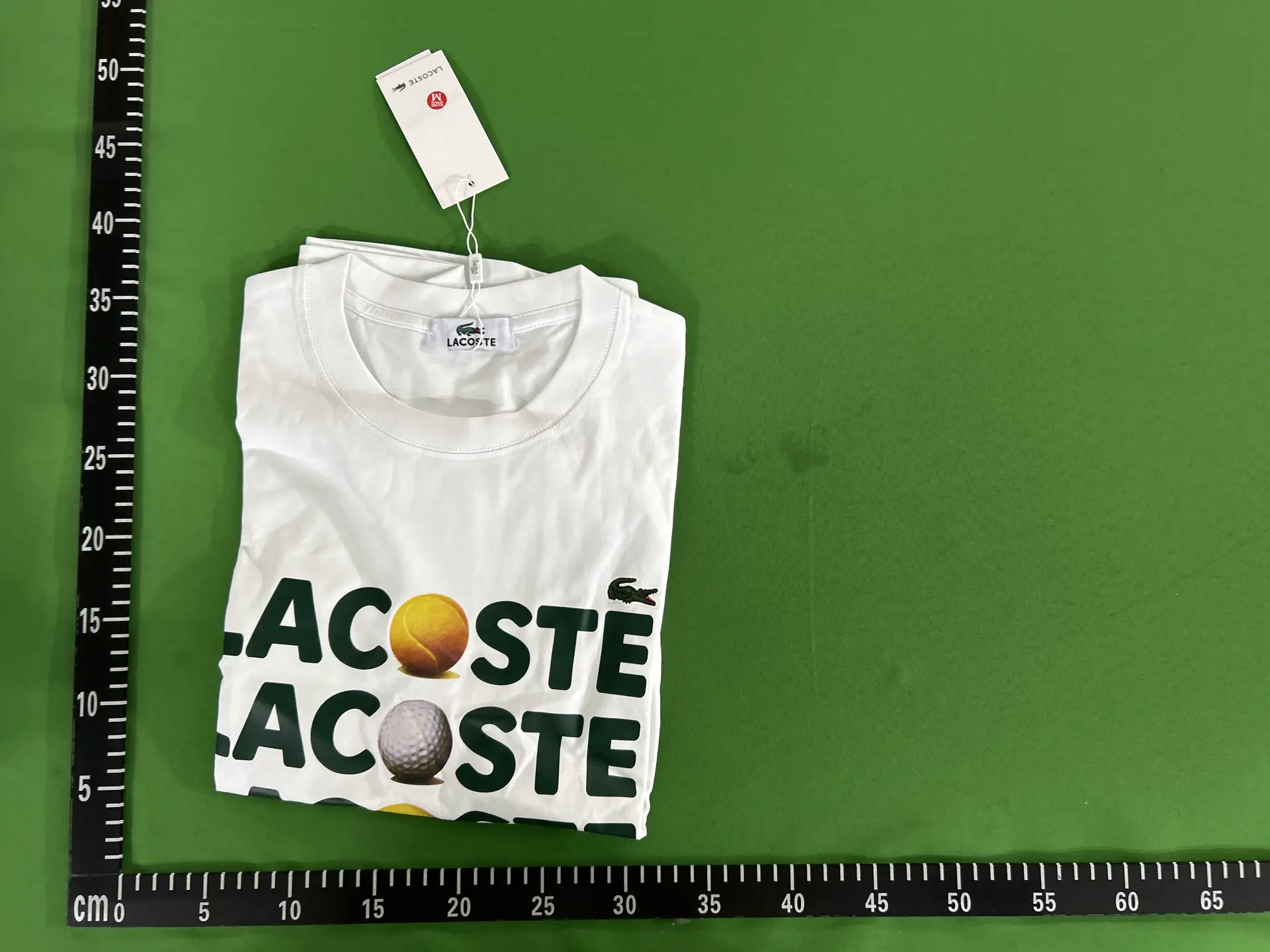 Lacoste White Tennis Golf Print T-Shirt