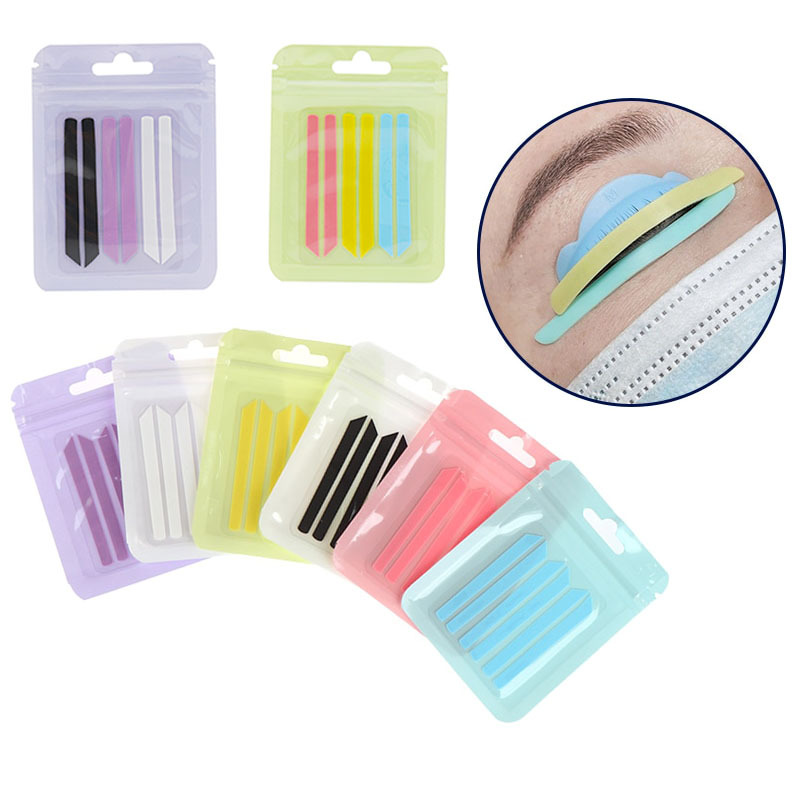 Cross-border new spot eyelash silicone cover strip eyelash auxiliary tool silicone strip eye pad knife shape