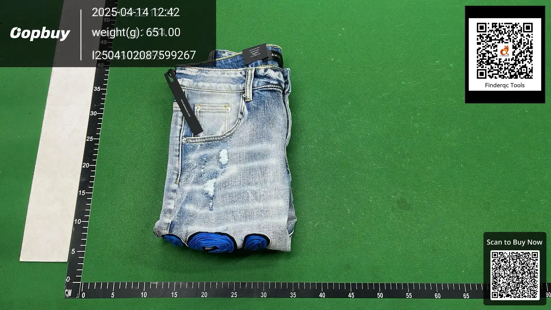 New Foreign Trade Style Fashion Trend Blue Ripped Cloth Embroidered Stretch Leg Men's Jeans 3606