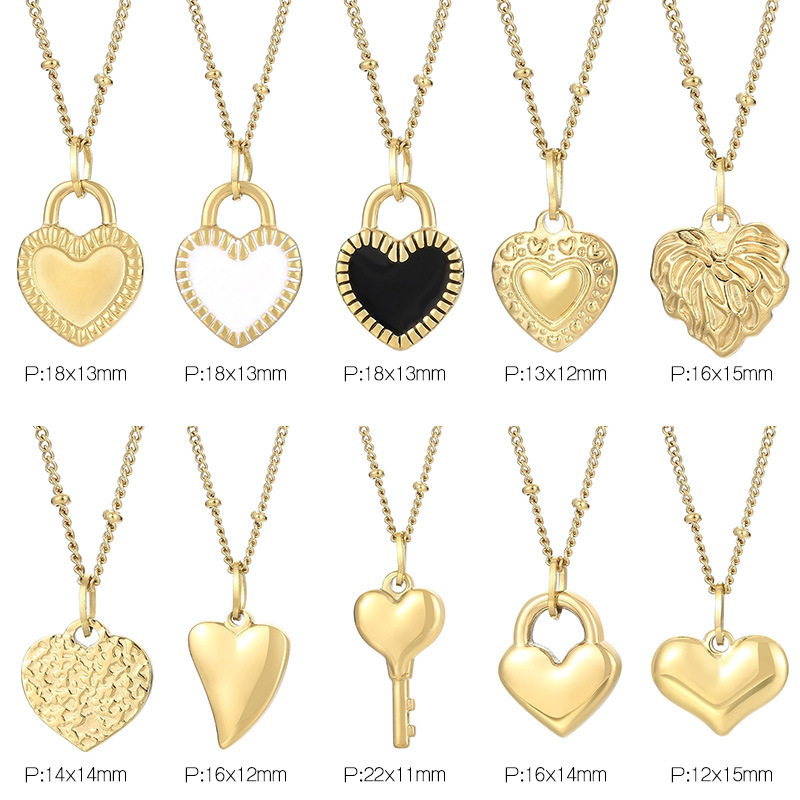 Ins Niche Design Mini Peach Heart Clavicle Necklace Titanium Steel Material Simple Heart Female Exquisite Accessible Luxury Necklace